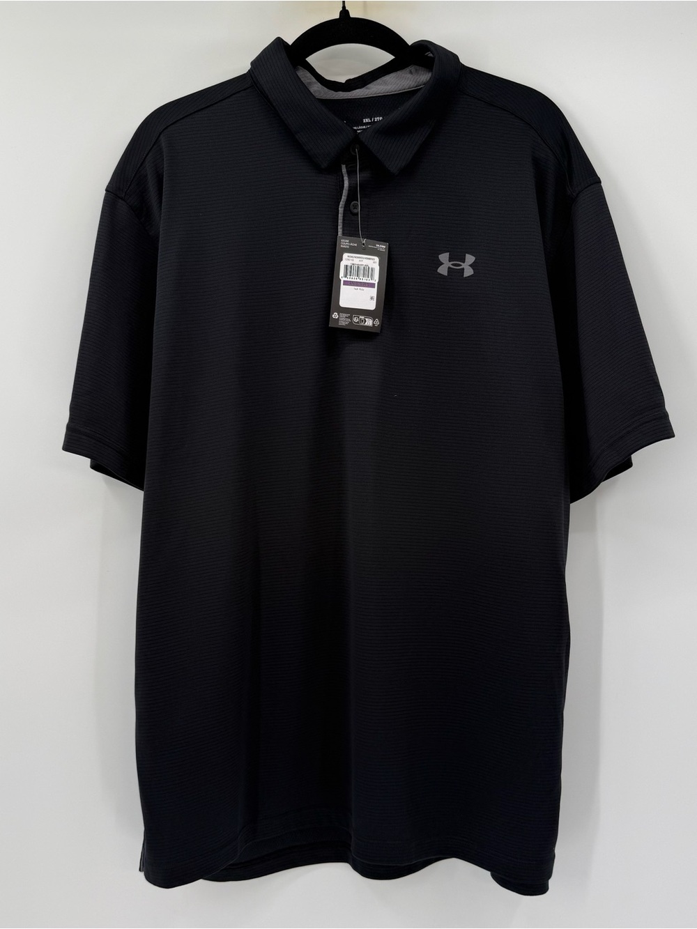 Under Armour Black Performance Polo with Logo